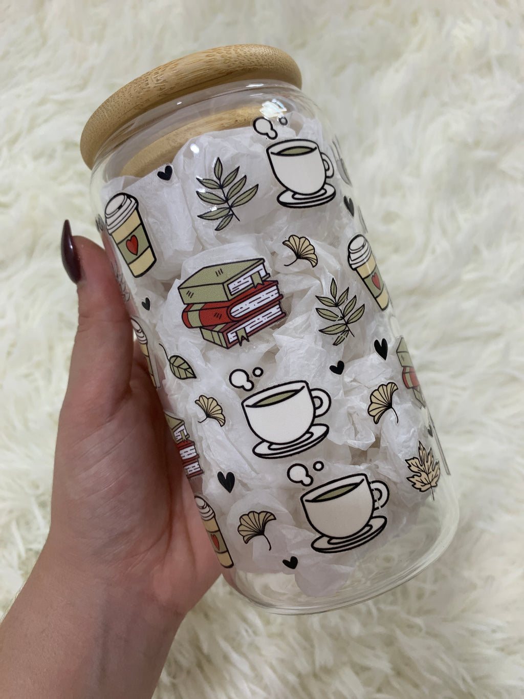 Books & Coffee Tumbler - Autumnal