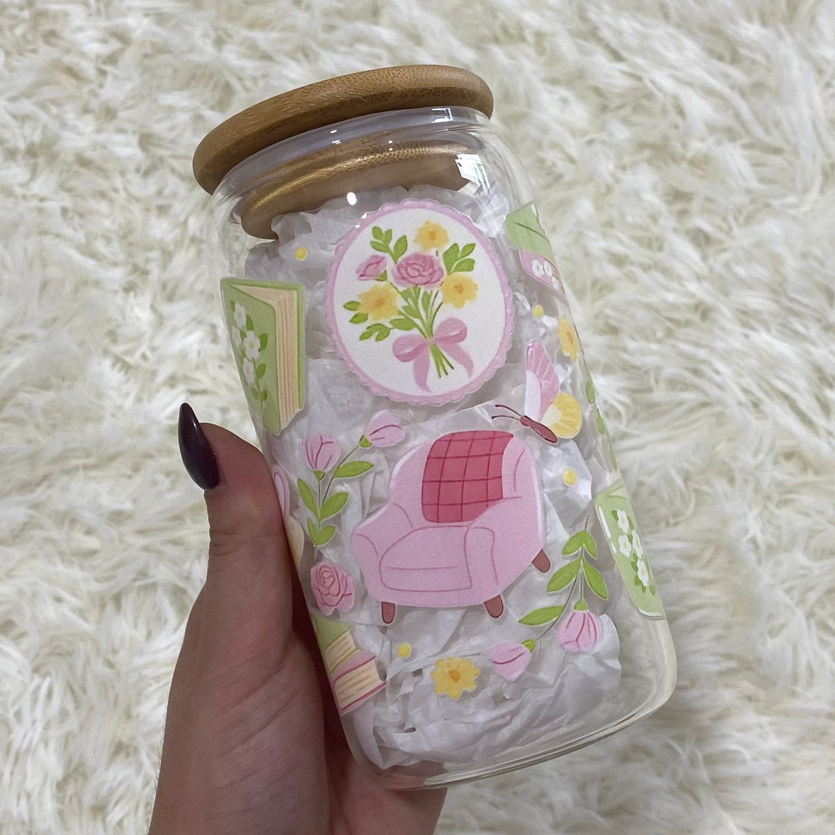 Cottagecore Breakfast Reading Tumbler