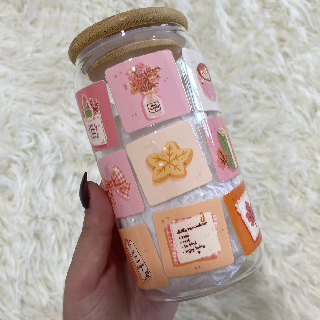 Cosy Autumn Reading Tumbler - Design C