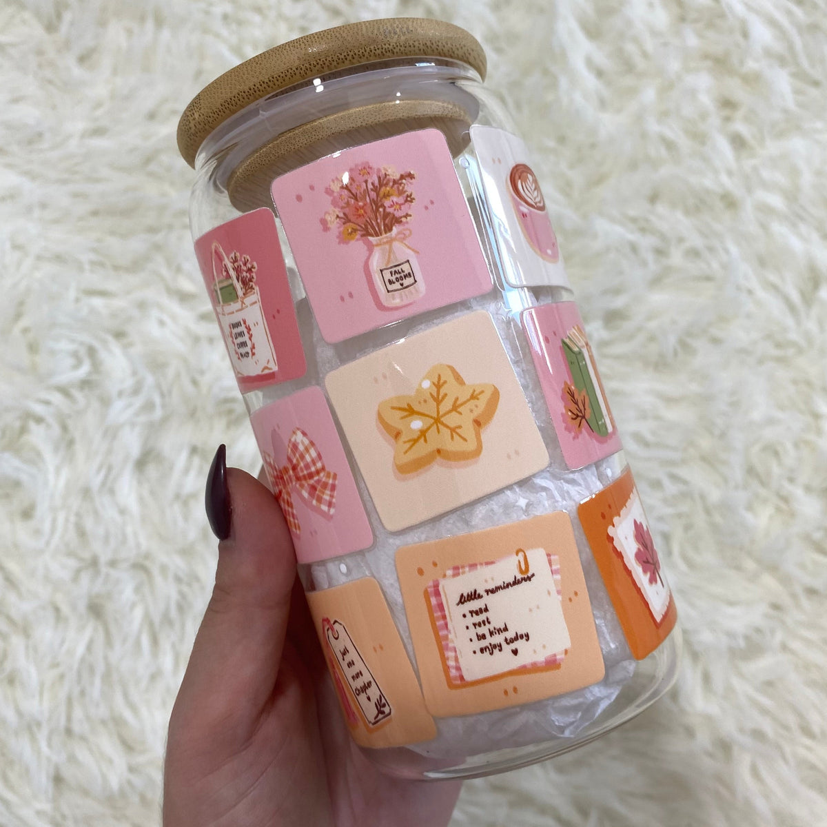 Cosy Autumn Reading Tumbler - Design C