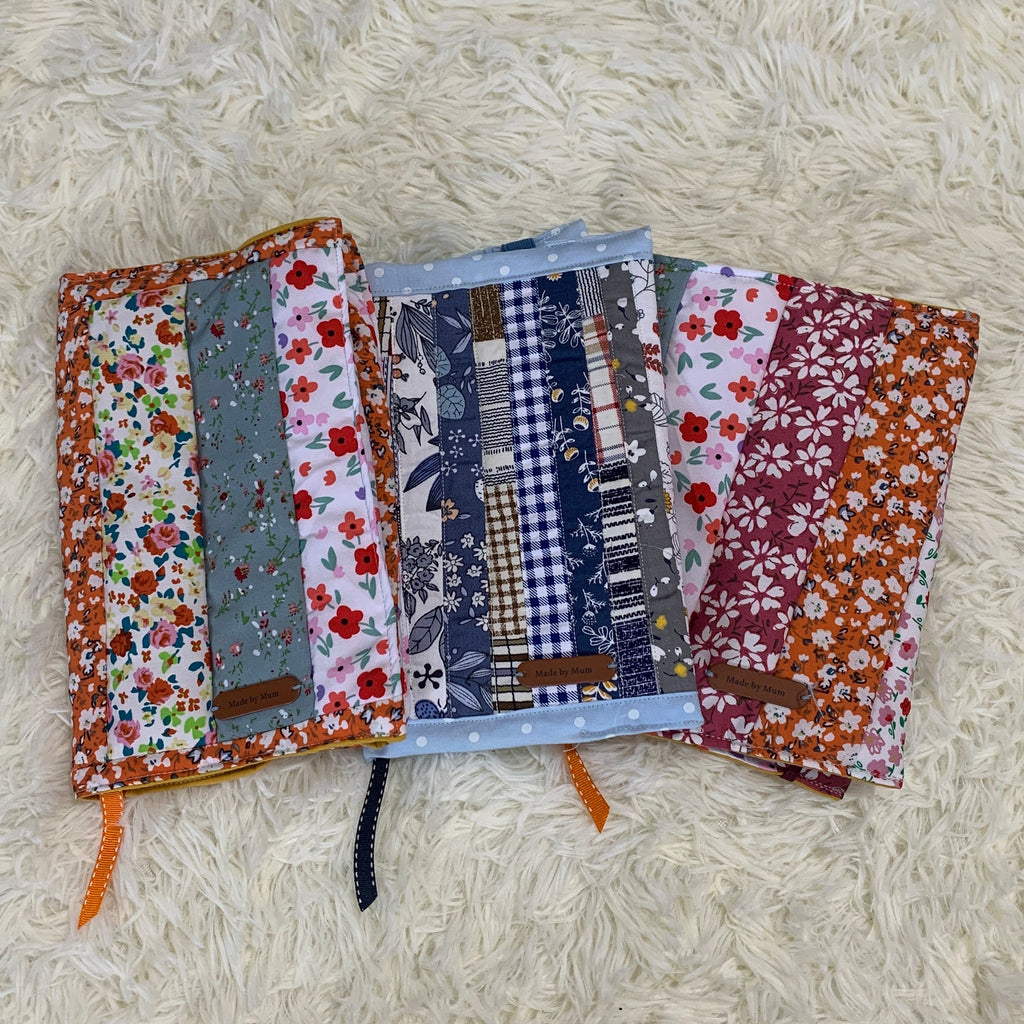 Striped Quilted Book Cover