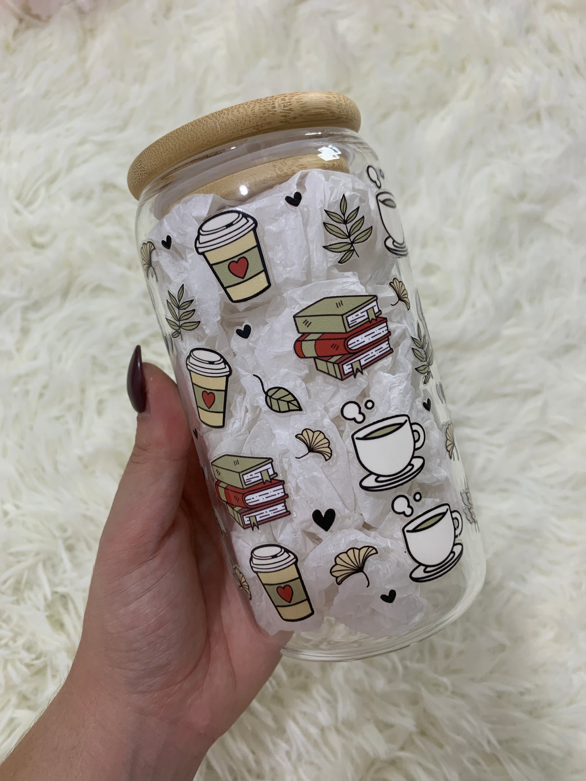 Books & Coffee Tumbler - Autumnal