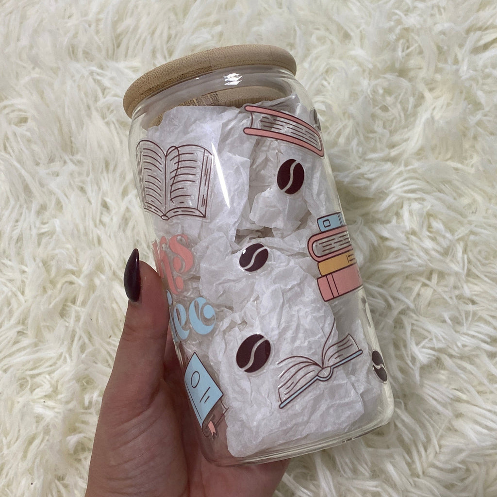 Books & Coffee Beans Tumbler