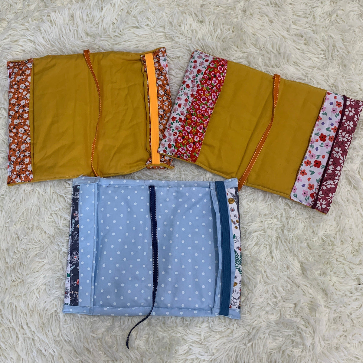 Striped Quilted Book Cover