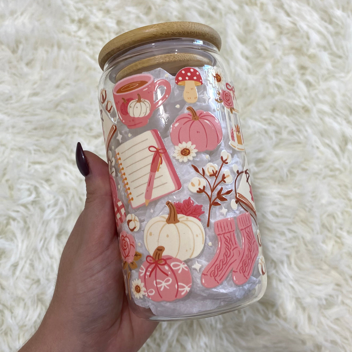 Cosy Autumn Reading Tumbler - Design B