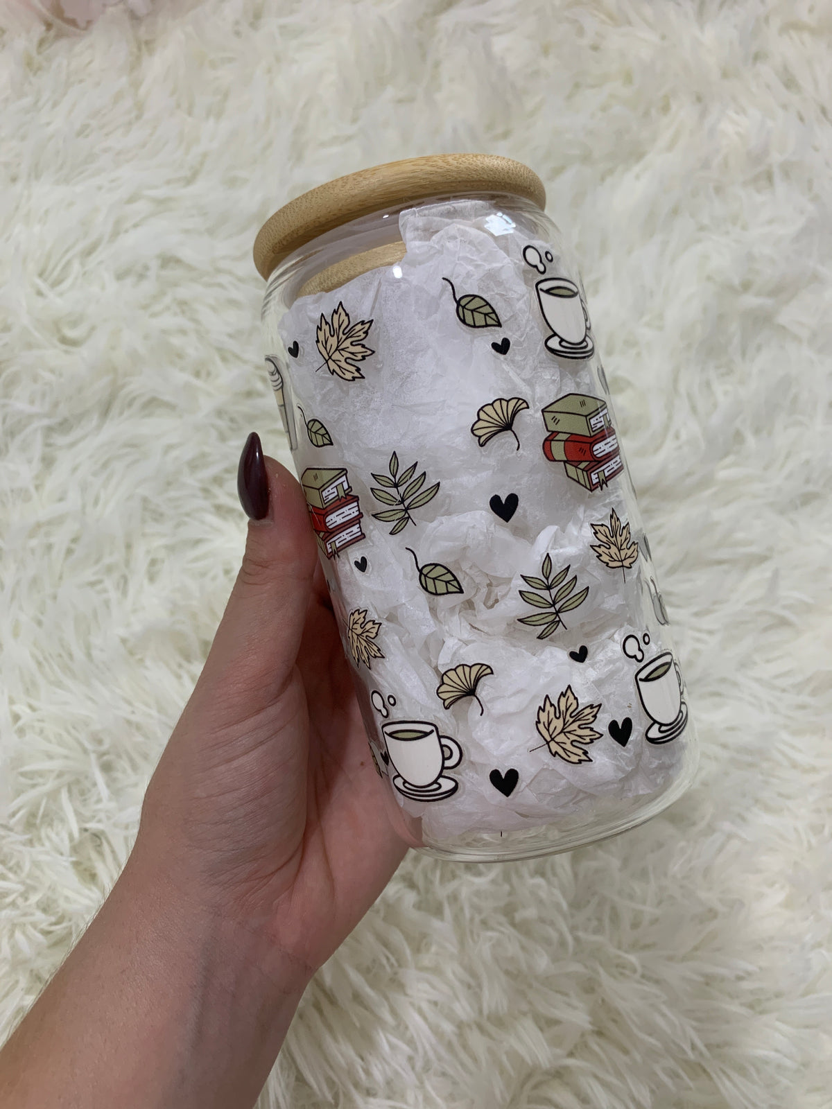 Books & Coffee Tumbler - Autumnal