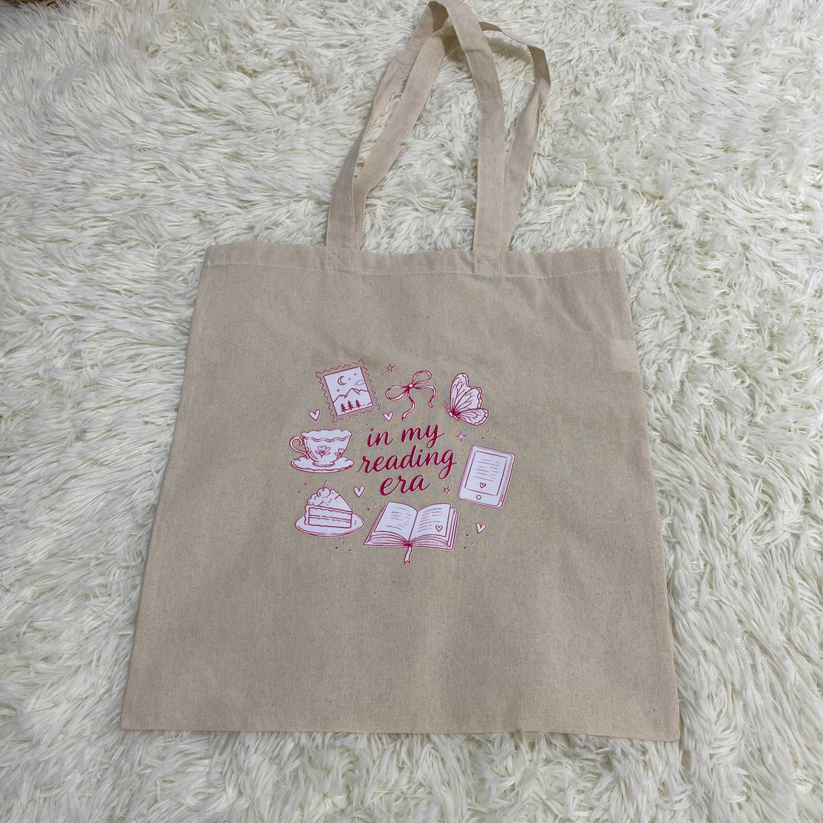 Pink “In My Reading Era” Tote Bag