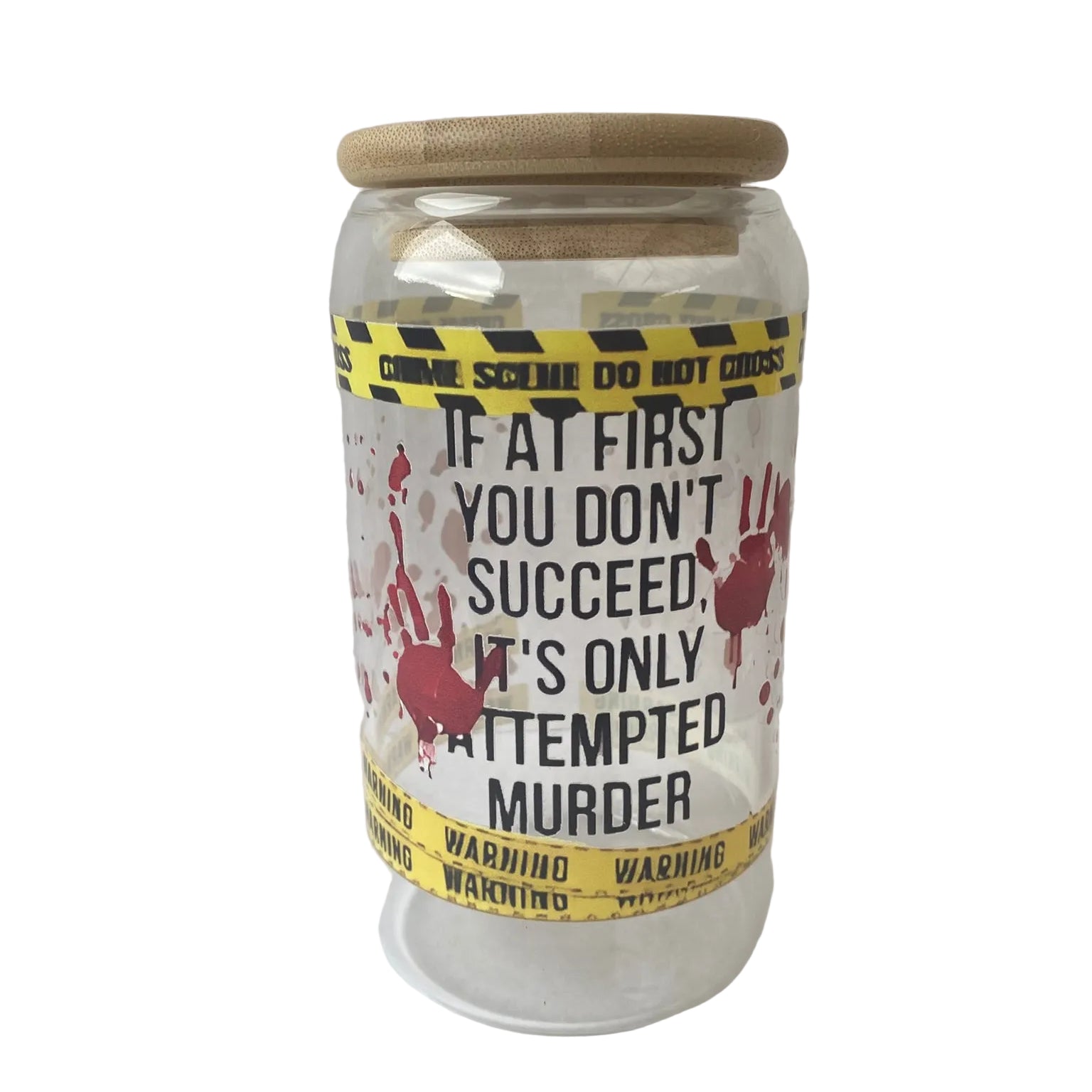 True Crime Glass Tumbler
