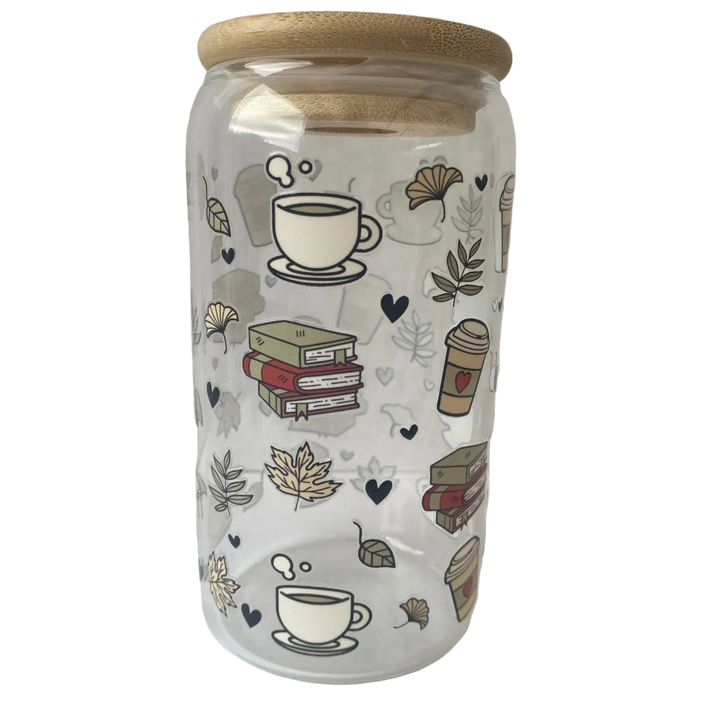 Books & Coffee Tumbler - Autumnal